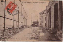 NE 3-(33) ARCACHON - LE CASINO - LA TERRASSE - VUE INTERIEURE - 2 SCANS  - Arcachon