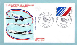 FDC France 1983 - Air France 1933 - 1983 - YT 2278 - Paris - 1980-1989