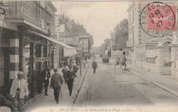 NE 3-(33) ARCACHON - LE BOULEVARD DE LA PLAGE - COMMERCES - ANIMATION - 2 SCANS  - Arcachon