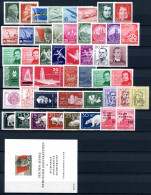DDR Jahrgang 1956 Postfrisch Jede MiNr 1x Mit Block #DDR-XX-1956 - Autres & Non Classés