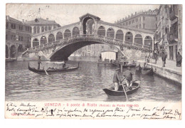 VENEZIA - Il Ponte Di Rialto Da Ponte (carte Animée) - Venezia (Venice)