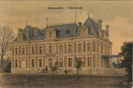 NE 6-(33)  BLANQUEFORT - FLEURENNES - CARTE COLORISEE TOILEE - 2 SCANS - Blanquefort