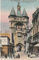 NE 8-(33) BORDEAUX - LA TOUR DE LA GROSSE CLOCHE - ANIMATION - CARTE COLORISEE - 2 SCANS - Bordeaux