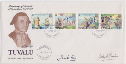 Captain James Cook, Captain's Resolution Ship, Explorer, Navigator, Cartographer, Map, Telescope, Autograph Signed FDC - Explorers