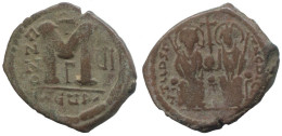 FLAVIUS JUSTINUS II FOLLIS Antike BYZANTINISCHE Münze  14.4g/34mm #AA487.19.D.A - Byzantine