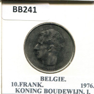 10 FRANCS 1976 DUTCH Text BELGIQUE BELGIUM Pièce #BB241.F.A - 10 Frank