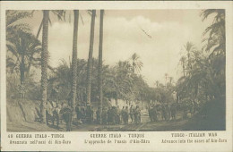 LIBYA / LIBIA - TURKEY / ITALY WAR - ADVANCE INTO THE OASES OF AIN ZARA - RPPC POSTCARD 1910s (12592) - Libia