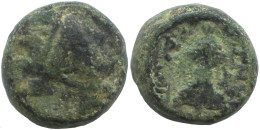 WREATH Ancient Authentic GREEK Coin 1.9g/9mm #SAV1244.11.U.A - Greek