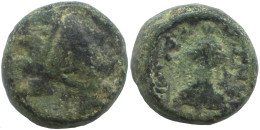 WREATH Ancient Authentic GREEK Coin 1.9g/9mm #SAV1244.11.U.A - Greche