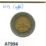 10 BAHT 1996 THAILAND BIMETALLIC Coin #AT994.U.A - Thaïlande