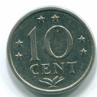 10 CENTS 1979 NETHERLANDS ANTILLES Nickel Colonial Coin #S13608.U.A - Antilles Néerlandaises