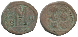 FLAVIUS JUSTINUS II FOLLIS Antiguo BYZANTINE Moneda 12.7g/28mm #AA510.19.E.A - Byzantine