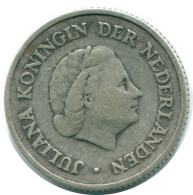 1/4 GULDEN 1954 NIEDERLÄNDISCHE ANTILLEN SILBER Koloniale Münze #NL10869.4.D.A - Niederländische Antillen