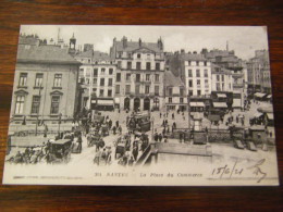 CPA - Nantes (44) - La Place Du Commerce - Animation - 1921 - SUP (HV 41) - Nantes