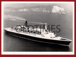ENGLAND - CUNARD LINE - QUEEN ELIZABETH II - LARGE SIZE REAL PHOTO - Places
