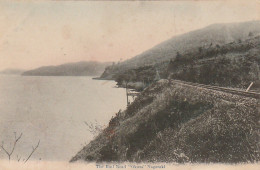  NE 13- JAPON - THE RAIL ROAD " OKUSA " - NAGASAKI - CARTE COLORISEE - 2 SCANS - Andere & Zonder Classificatie