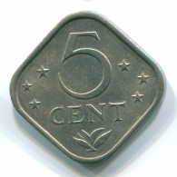 5 CENTS 1971 ANTILLAS NEERLANDESAS Nickel Colonial Moneda #S12204.E.A - Niederländische Antillen