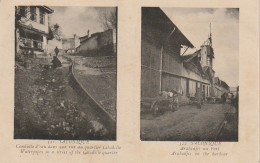 NE 15- SALONIQUE - CARTE MULTIVUES : CONDUITE D' EAU DANS UNE RUE DU QUARTIER CITADELLE , ARABADJIS AU PORT    - 2 SCANS - Greece