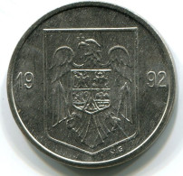 5 LEI 1992 ROMÁN OMANIA UNC Eagle Coat Of Arms V.G Mark Moneda #W11351.E.A - Roumanie