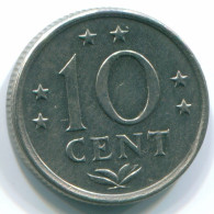 10 CENTS 1970 ANTILLES NÉERLANDAISES Nickel Colonial Pièce #S13335.F.A - Niederländische Antillen