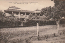 NE 16- GUINEE - A.O.F - CONAKRY - KONAKRY - LA DIRECTION ET LE BUREAU DE LA POSTE - 2 SCANS - Guinée Française