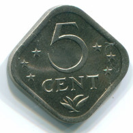 5 CENTS 1980 NETHERLANDS ANTILLES Nickel Colonial Coin #S12320.U.A - Niederländische Antillen