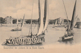 NE 19 - EGYPTE - EXPORTATION DES PRODUITS DE LA HAUTE EGYPTE - FELOUQUES , BATEAUX - 2 SCANS - Altri & Non Classificati