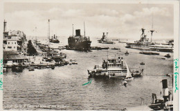 NE 20- EGYPT - PORT SAID - A GENERAL VIEW OF THE HARBOUR - 2 SCANS - Port Said