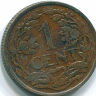 1 CENT 1959 ANTILLAS NEERLANDESAS Bronze Fish Colonial Moneda #S11041.E.A - Antillas Neerlandesas