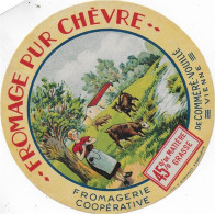 ETIQUETTE  DE  FROMAGE  Neuve Coop De Commere Vouille Vienne - Kaas