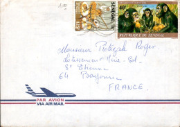 SENEGAL AFFRANCHISSEMENT COMPOSE SUR  LETTRE POUR LA FRANCE 1986 - Sénégal (1960-...)