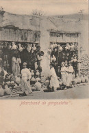 NE 21- MARCHAND DE GARGOULETTE - CRUCHES , POTERIES - PHOTO GARRIGUES , TUNIS - 2 SCANS - Africa