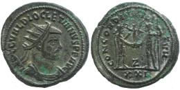 DIOCLETIAN CYZICUS Z XXI AD293-295 SILVERED ROMAN Pièce 3.9g/23mm #ANT2691.41.F.A - La Tetrarchia E Costantino I Il Grande (284 / 307)