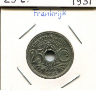 25 CENTIMES 1932 FRANCIA FRANCE Moneda #AM210.E.A - 25 Centimes