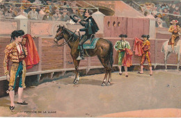 NE 22- CORRIDA - PETICION DE LA LLAVE - CARTE COULEURS - 2 SCANS  - Corridas