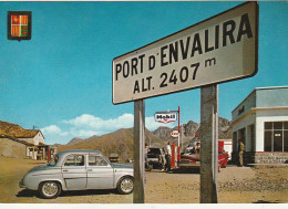 NE 23 - VALLS D' ANDORRA - CIM DEL PORT D' ENVALIRA , FRA MIQUEL -  AUTOMOBILES , POMPES A ESSENCE MOBIL , ESSO- 2 SCANS - Andorra