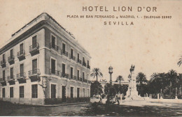 NE 25 - HOTEL LION D' OR , PLAZA DE SAN FERNANDO , SEVILLA - 2 SCANS - Sevilla (Siviglia)