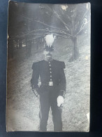 Photographie Ancienne Originale Carte Photo Militaire St Cyr Guerre Uniforme   ( Ref D18 ) - War, Military