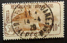 France 1926 ORPHELINS DE LA GUERRE,Yvert 230 Lion De Belfort 50 C + 10 C Obl Cachet NICE NOTRE DAME, Alpes Maritimes TB - Gebraucht