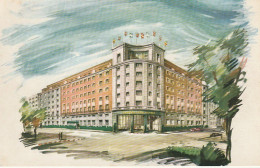 NE 26 - CASTELLANA HILTON - MADRID - CARTE COLORISEE - ILLUSTRATION  - 2 SCANS - Madrid