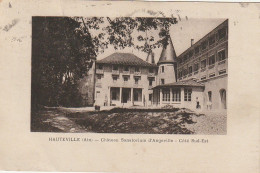 OP 1- (01) HAUTEVILLE - CHATEAU SANATORIUM D' ANGEVILLE - COTE SUD EST - 2 SCANS - Hauteville-Lompnes