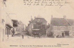 OP 2-(02) BEAURIEUX - LA PLACE ET LA RUE PORTE MADAME - VILLAGEOIS - COMMERCES - 2 SCANS - Other & Unclassified