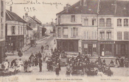 OP 2-(02) NEUILLY SAINT FRONT - LA RUE DU CHATEAU - COMMERCES - ETALS - ANIMATION - 2 SCANS - Other & Unclassified