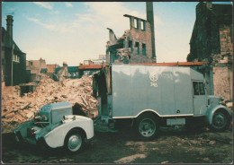 Austin Standard Towing Unit - Lothian And Borders Fire Brigade Advice Postcard - Camion, Tir