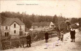 Massilly Canton De Cluny Quartier De L'Ecole Petit Village Saône-et-Loire 71250 Cpa Voyagée En B.Etat - Autres & Non Classés