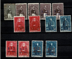 1930 302 303 304 306 & 307 (LOT TIMBRES° 13x °) EEUWFEEST & B.I.T - Used Stamps