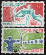 Nvelle CALEDONIE Timbres-Poste Aérienne N°122 & 123 Oblitérés TB Cote : 9€10 - Usati