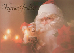 PAPÁ NOEL Feliz Año Navidad Vintage Tarjeta Postal CPSM #PBB093.A - Santa Claus