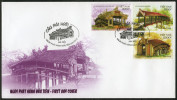 FDC Vietnam Viet Nam Cover 2012 : Roofed Bridge / Bridges (Ms1019) - Viêt-Nam