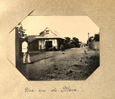 Mana , Guyane * Une Rue Du Village * Villageois * RARE Photo Circa 1890/1910 10x8cm - Altri & Non Classificati